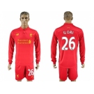 Liverpool #26 ILORI Home Long Sleeves Soccer Club Jersey