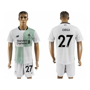 Liverpool #27 Origi Away Soccer Club Jersey2