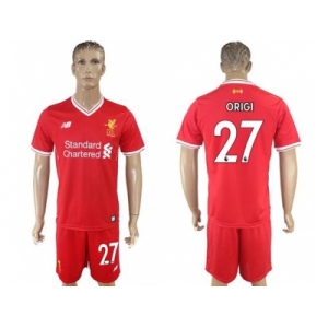 Liverpool #27 Origi Red Home Soccer Club Jersey