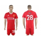 Liverpool #28 Ings Red Home Soccer Club Jersey