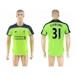 Liverpool #31 Sterling Sec Away Soccer Club Jersey1