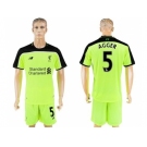 Liverpool #5 Agger Sec Away Soccer Club Jersey