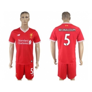 Liverpool #5 Wijnaldum Red Home Soccer Club Jersey