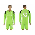 Liverpool #52 Ward Green Goalkeeper Long Sleeves Soccer Club Jersey