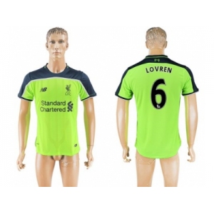 Liverpool #6 Lovren Sec Away Soccer Club Jersey1