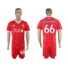 Liverpool #66 Alexander Red Home Soccer Club Jersey