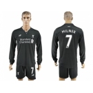 Liverpool #7 Milner Away Long Sleeves Soccer Club Jersey1