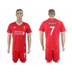Liverpool #7 Milner Red Home Soccer Club Jersey