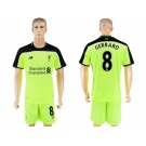 Liverpool #8 Gerrard Sec Away Soccer Club Jersey