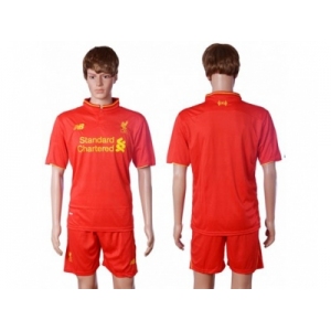 Liverpool Blank Red Home Soccer Club Jersey1