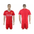 Liverpool Blank Red Home Soccer Club Jersey