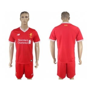 Liverpool Blank Red Home Soccer Club Jersey