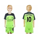 Liverpool #10 Coutinho Sec Away Kid Soccer Club Jersey