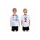 Liverpool #2 Clyne Away Kid Soccer Club Jersey