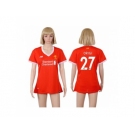 Women's Liverpool #27 Origi Red Home Soccer Club Jersey