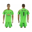 Manchester United #1 DE GEA Green Soccer Club Jersey
