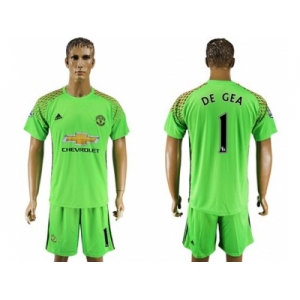 Manchester United #1 DE GEA Green Soccer Club Jersey