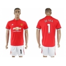 Manchester United #1 DE GEA Red Home Soccer Club Jersey 1