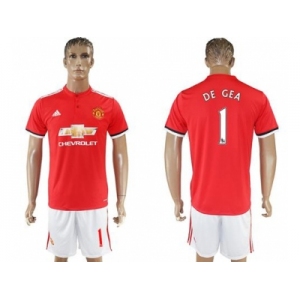 Manchester United #1 DE GEA Red Home Soccer Club Jersey 2