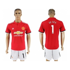 Manchester United #1 DE GEA Red Home Soccer Club Jersey