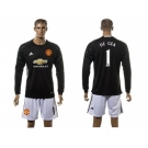 Manchester United #1 De Gea Black Goalkeeper Long Sleeves Soccer Club Jersey 3