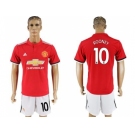 Manchester United #10 Rooney Red Home Soccer Club Jersey