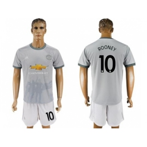 Manchester United #10 Rooney Sec Away Soccer Club Jersey 1
