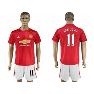 Manchester United #11 Januzaj Red Home Soccer Club Jersey 1