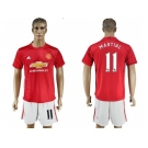 Manchester United #11 Martial Home Soccer Club Jersey 1