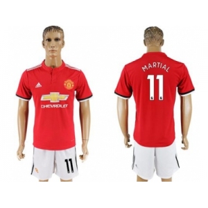 Manchester United #11 Martial Red Home Soccer Club Jersey