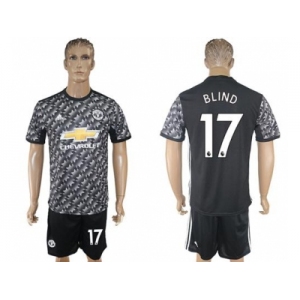 Manchester United #17 Blind Black Soccer Club Jersey