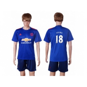 Manchester United #18 Young Away Soccer Club Jersey 1