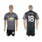 Manchester United #18 Young Black Soccer Club Jersey