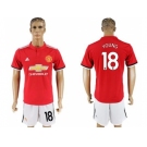 Manchester United #18 Young Red Home Soccer Club Jersey