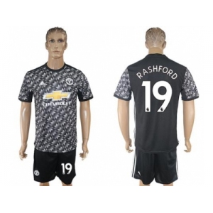 Manchester United #19 Rashford Black Soccer Club Jersey
