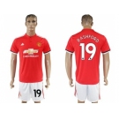 Manchester United #19 Rashford Red Home Soccer Club Jersey 1