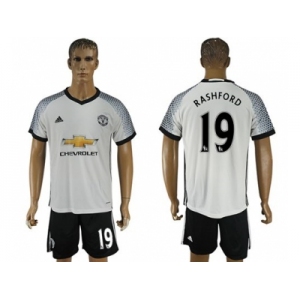 Manchester United #19 Rashford White Soccer Club Jersey