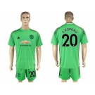 Manchester United #20 S.Romero Green Goalkeeper Soccer Club Jersey 2