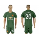 Manchester United #20 S.Romero Green Goalkeeper Soccer Club Jersey