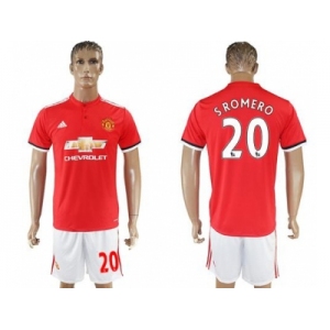 Manchester United #20 S.Romero Red Home Soccer Club Jersey 1