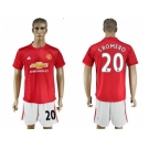 Manchester United #20 S.Romero Red Home Soccer Club Jersey 2