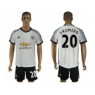 Manchester United #20 S.Romero White Soccer Club Jersey