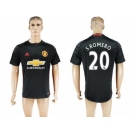 Manchester United #20 Sromero Black Goalkeeper Soccer Club Jersey 2