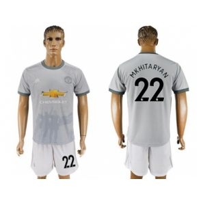 Manchester United #22 Mkhitaryan Sec Away Soccer Club Jersey 1