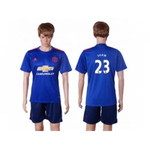 Manchester United #23 Shaw Away Soccer Club Jersey 1