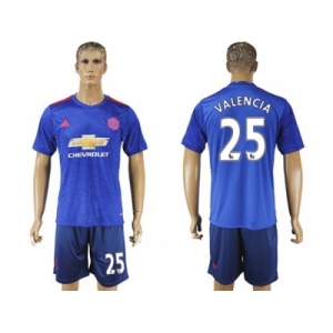 Manchester United #25 Valencia Away Soccer Club Jersey 2