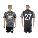 Manchester United #27 Fellaini Black Soccer Club Jersey