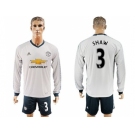 Manchester United #3 Shaw Sec Away Long Sleeves Soccer Club Jersey