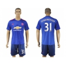 Manchester United #31 Schweinsteiger Away Soccer Club Jersey 1