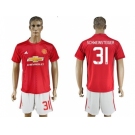 Manchester United #31 Schweinsteiger Home League Soccer Club Jersey